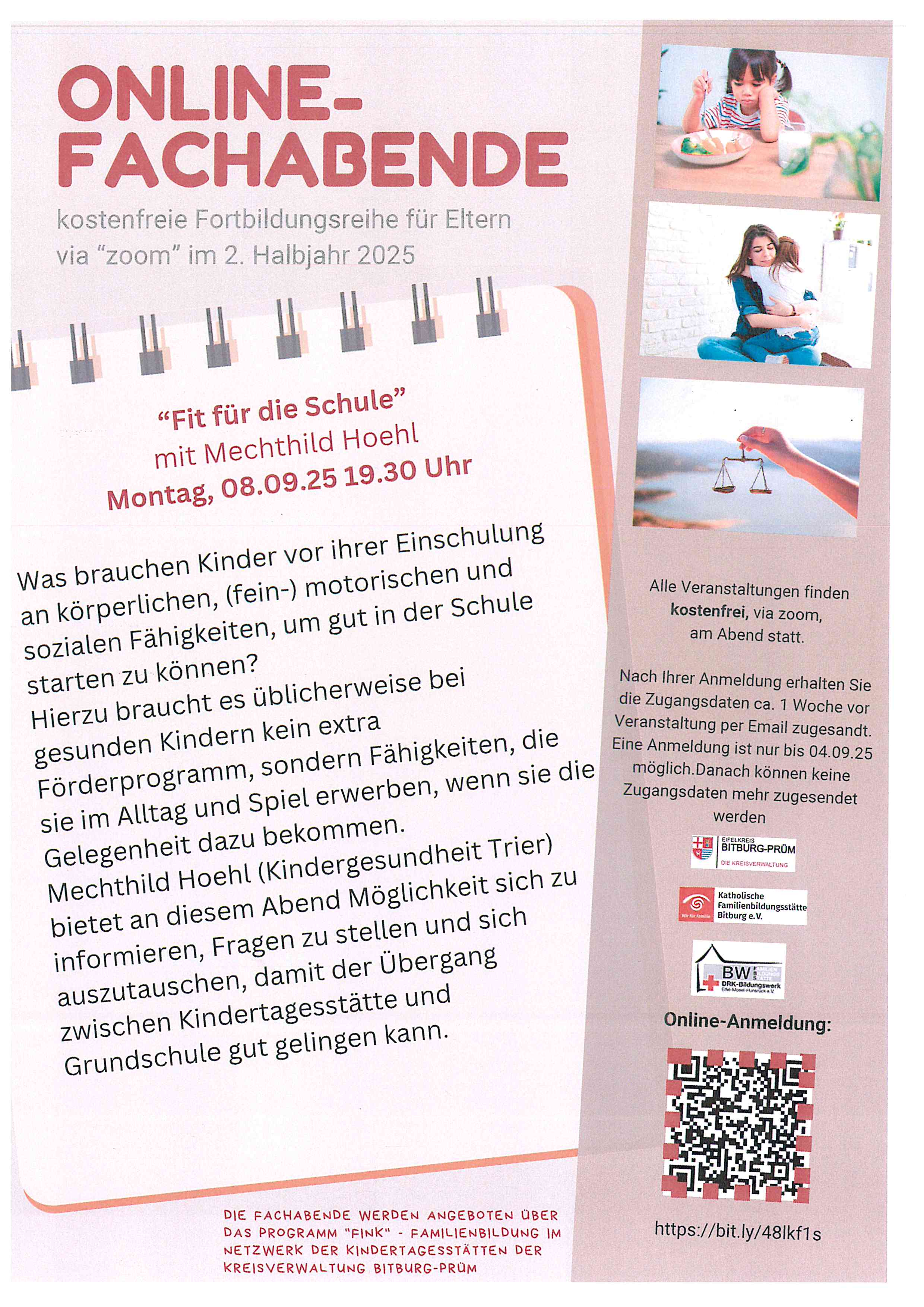 Online Fachabend Fit für die Schule 2025
